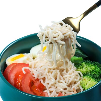 Konjac foods are very common in Japan and its health benefits are well known; Japanese grocery stores typically have more varieties of konjac foods (called konnyaku) than our varieties of pasta. This healthy food is largely unknown because it looks unfamiliar and is very “crunchy” to bite. ZHONG KAI XIN has reformulated konjac food to look and taste like pasta, to make this healthy food accessible consumer.